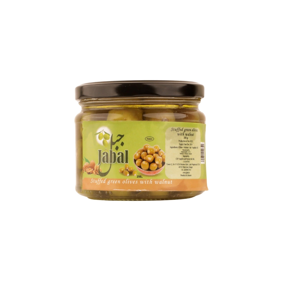 Jabal stuffed green olives with Walnut